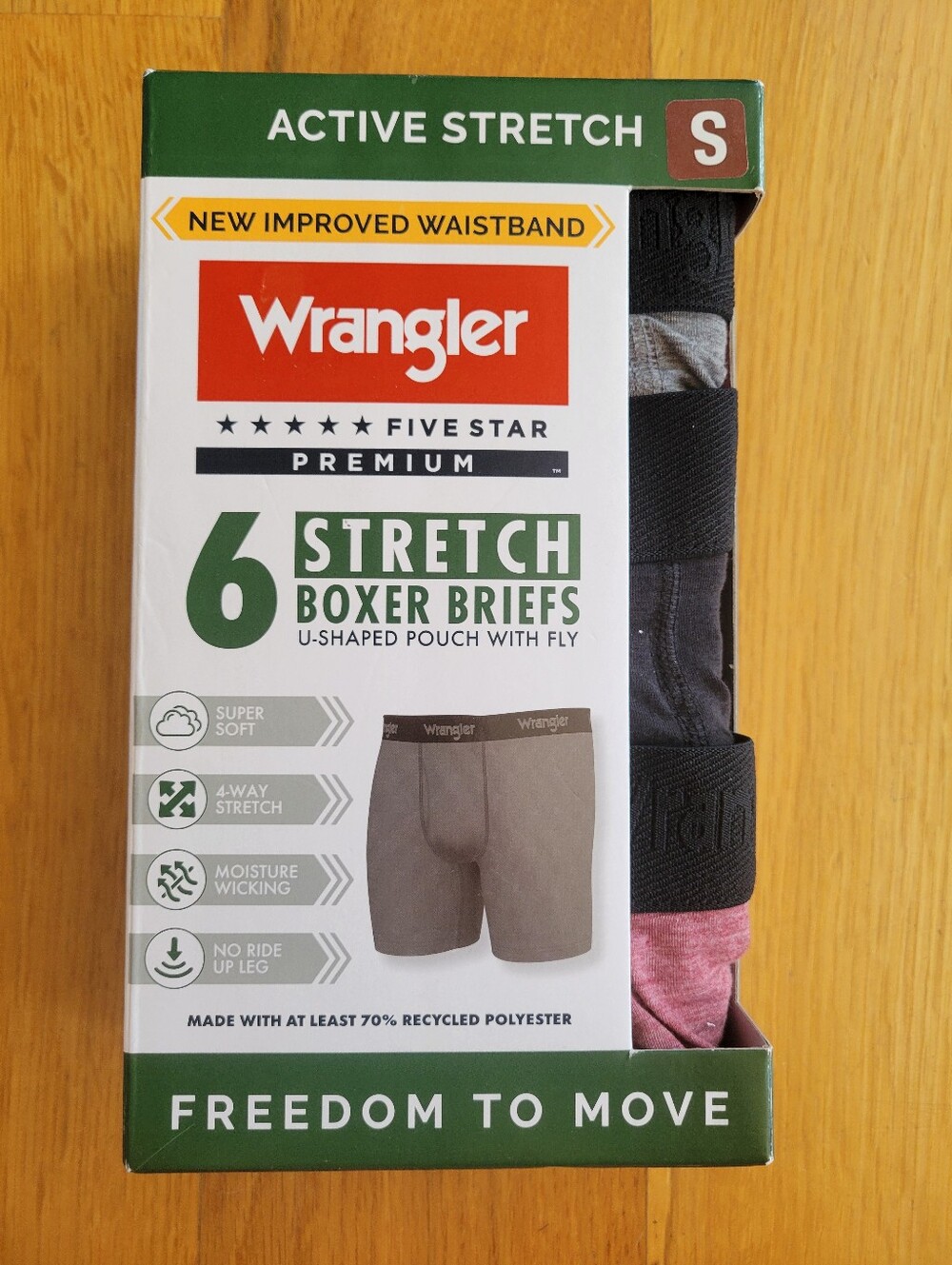 New mens size small boxer briefs